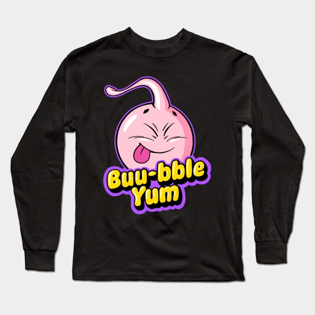 Buu-bble Yum Long Sleeve T-Shirt by zemluke